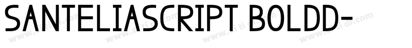 SantEliaScript BoldD字体转换